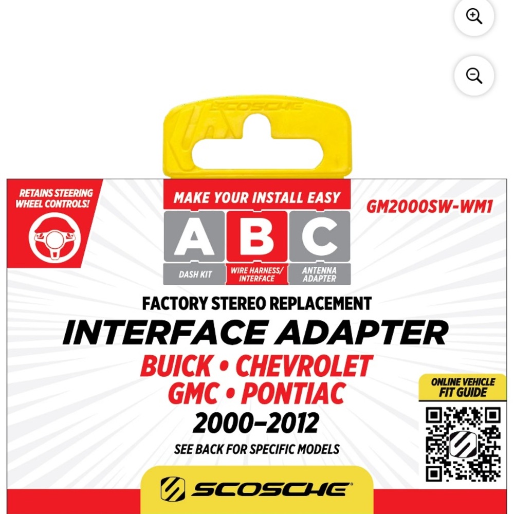Scosche GM2000SW-WM1 Factory Stereo Interface Comp w/ 2000-2013 GM